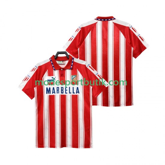 Atlético Madrid Matchtröja 1994 1995 Retro Hemma Kortärmad ,Herr