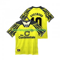 Borussia Dortmund Matchtröja Moller 10 1994 1995 Retro Hemma Kortärmad ,Herr