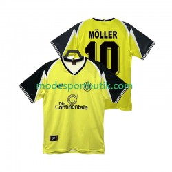Borussia Dortmund Matchtröja Moller 10 1995 1996 Retro Hemma Kortärmad ,Herr
