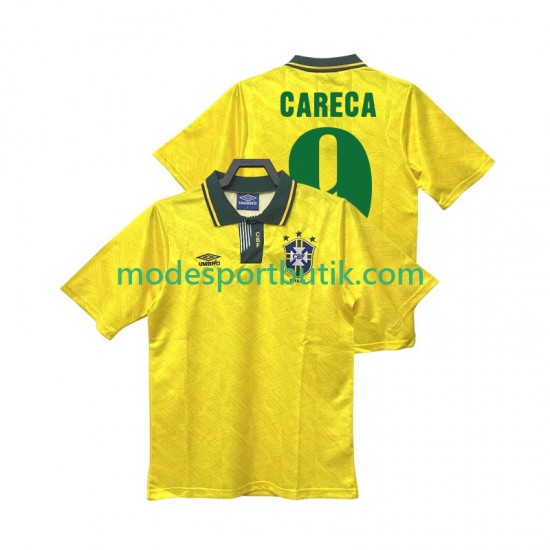 Brasilien Matchtröja CARECA 9 1991 1993 Retro Hemma Kortärmad ,Herr