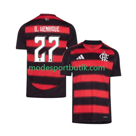 CR Flamengo Matchtröja Bruno Henrique 27 Hemma 2025-2026 Kortärmad ,Herr