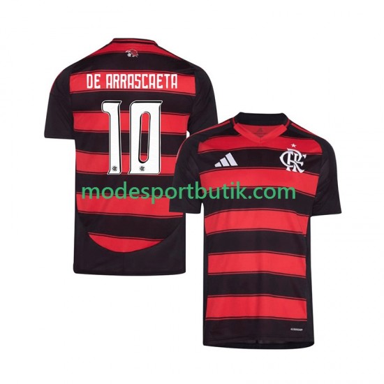 CR Flamengo Matchtröja Giorgian de Arrascaeta 10 Hemma 2025-2026 Kortärmad ,Herr