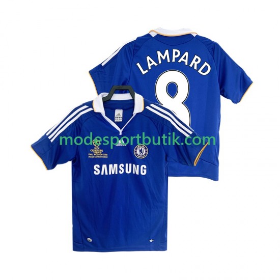 Chelsea Matchtröja LAMPARD 8 2007 Retro Hemma 2008 Kortärmad ,Herr