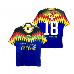 Club América Matchtröja 18 1995 Retro Borta Kortärmad ,Herr