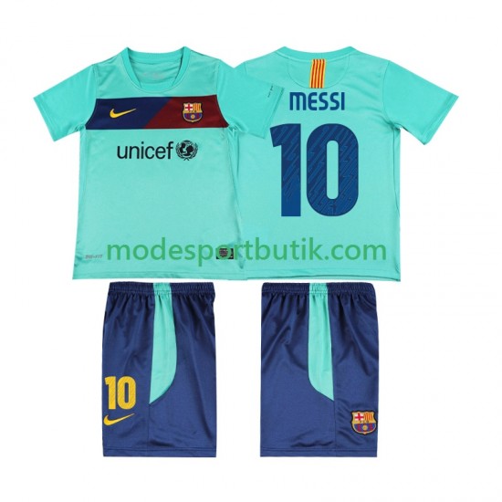 FC Barcelona Matchtröja Lionel Messi 10 Retro Borta 2011 2010 Kortärmad ,Fotbollsställ Barn