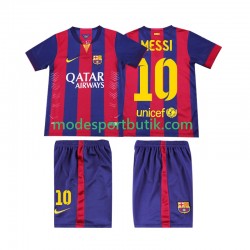 FC Barcelona Matchtröja Lionel Messi 10 2014 2015 Retro Hemma Kortärmad ,Fotbollsställ Barn