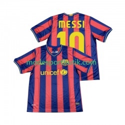 FC Barcelona Matchtröja Lionel Messi 10 2009 Retro Hemma 2010 Kortärmad ,Herr