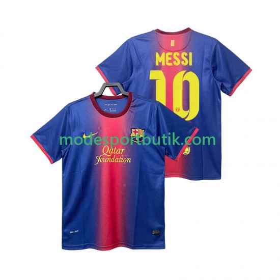 FC Barcelona Matchtröja Lionel Messi 10 2012 2013 Retro Hemma Kortärmad ,Herr