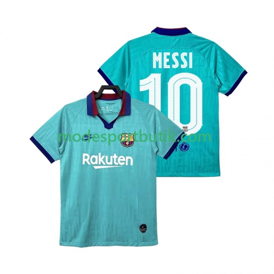 FC Barcelona Matchtröja Lionel Messi 10 2019 2020 Retro Tredje Kortärmad ,Herr