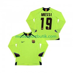 FC Barcelona Matchtröja Lionel Messi 19 2005 Retro Borta 2006 Långärmad ,Herr