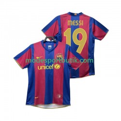 FC Barcelona Matchtröja Lionel Messi 19 2007 Retro Hemma 2008 Kortärmad ,Herr