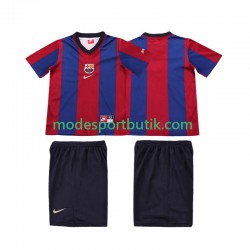 FC Barcelona Matchtröja Retro Hemma 1998 1999 Kortärmad ,Fotbollsställ Barn