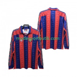 FC Barcelona Matchtröja 1996 1997 Retro Hemma Långärmad ,Herr