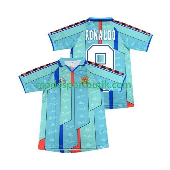 FC Barcelona Matchtröja Ronaldo 9 1996 1997 Retro Borta Kortärmad ,Herr
