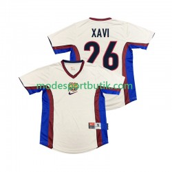 FC Barcelona Matchtröja XAVI 26 Retro Borta 1998 1999 Kortärmad ,Herr