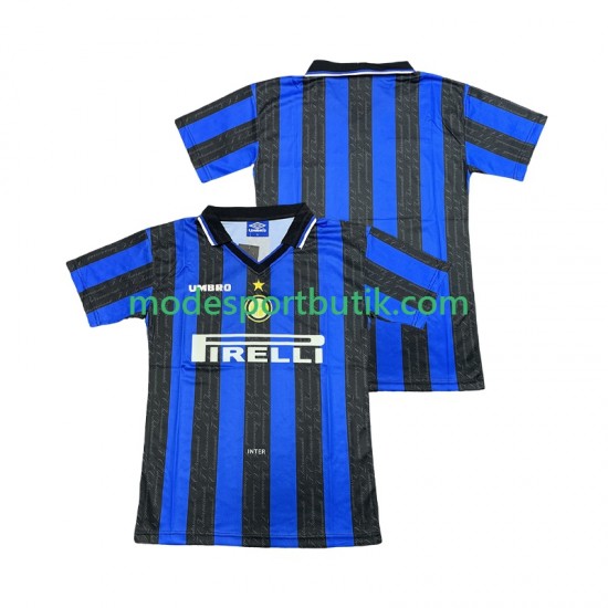 Inter Milan Matchtröja 1997 Retro Hemma 1998 Kortärmad ,Herr