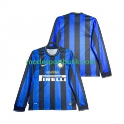 Inter Milan Matchtröja 2009 Retro Hemma 2010 Långärmad ,Herr