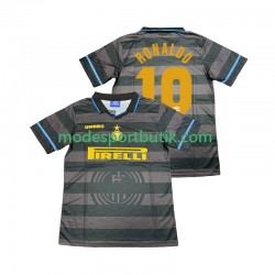 Inter Milan Matchtröja Ronaldo 10 1997 Retro Tredje 1998 Kortärmad ,Herr