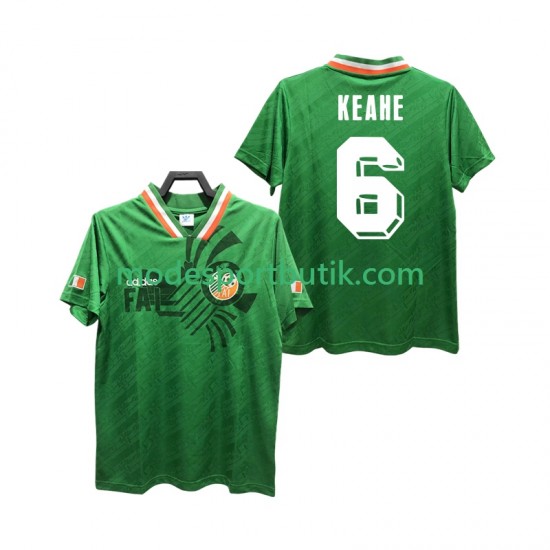 Irland Matchtröja KEAHE 6 1994 Retro Hemma Kortärmad ,Herr