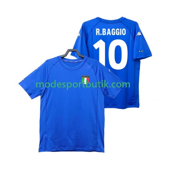 Italien Matchtröja Roberto Baggio 10 2000 Retro Hemma Kortärmad ,Herr