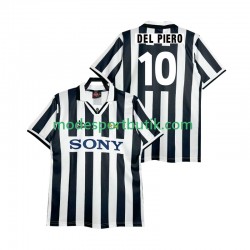 Juventus Matchtröja DEL PIERO 10 1995 1996 Retro Hemma Kortärmad ,Herr