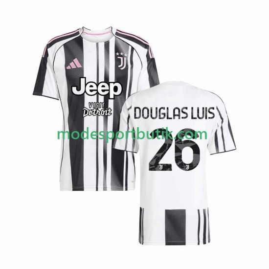 Juventus Matchtröja Douglas Luiz 26 Hemma 2025-2026 Kortärmad ,Herr