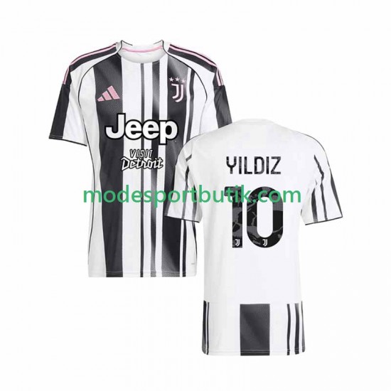 Juventus Matchtröja Kenan Yildiz 10 Hemma 2025-2026 Kortärmad ,Herr