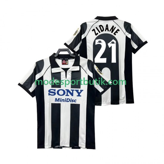 Juventus Matchtröja ZIDANE 21 1997 Retro Hemma 1998 Kortärmad ,Herr