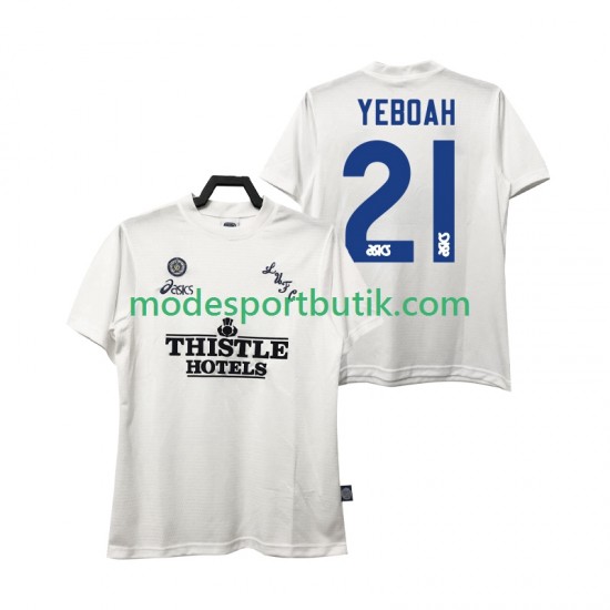 Leeds United Matchtröja YEBOAH 21 1995 1996 Retro Hemma Kortärmad ,Herr