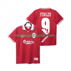 Liverpool Matchtröja FOWLER 9 1996 Retro Hemma 1998 Kortärmad ,Herr