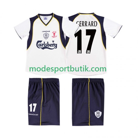 Liverpool Matchtröja GERRARD 17 LWP 2001 Retro Borta 2002 Kortärmad ,Herr