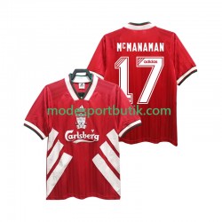 Liverpool Matchtröja MCMANAMAN 17 1993 1995 Retro Hemma Kortärmad ,Herr