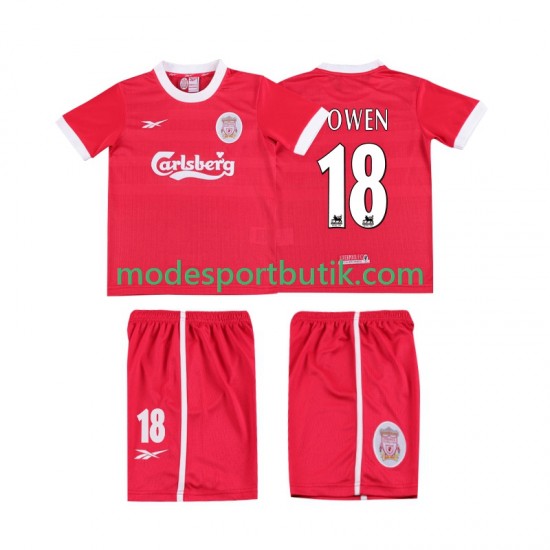 Liverpool Matchtröja OWEN 18 LWP 1997 Retro Hemma 1998 Kortärmad ,Fotbollsställ Barn