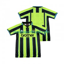 Manchester City Matchtröja Retro Borta 1998 1999 Kortärmad ,Herr