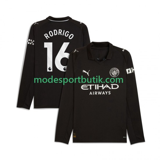 Manchester City Matchtröja Rodrigo Hernandez 16 Borta 2025-2026 Långärmad ,Herr