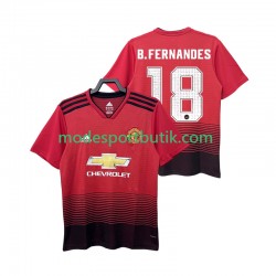 Manchester United Matchtröja B.FERNANDES 18 2018 2019 Retro Hemma Kortärmad ,Herr