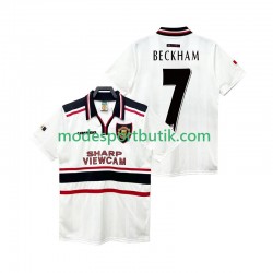 Manchester United Matchtröja Beckham 7 Retro Borta 1998 1999 Kortärmad ,Herr