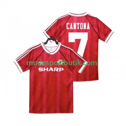 Manchester United Matchtröja CANTONA 7 1990 1992 Retro Hemma Kortärmad ,Herr