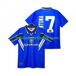Manchester United Matchtröja CANTONA 7 1996 Retro Tredje 1998 Kortärmad ,Herr