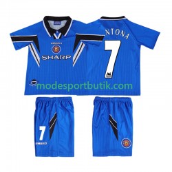 Manchester United Matchtröja CONTONA 7 1996 Retro Tredje 1998 Kortärmad ,Fotbollsställ Barn