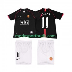 Manchester United Matchtröja GIGGS 11 2007 Retro Borta 2008 Kortärmad ,Fotbollsställ Barn