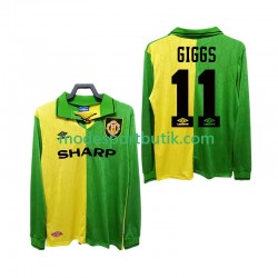 Manchester United Matchtröja GIGGS 11 1992 1994 Retro Borta Långärmad ,Herr