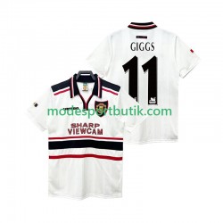 Manchester United Matchtröja GIGGS 11 Retro Borta 1998 1999 Kortärmad ,Herr