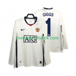 Manchester United Matchtröja GIGGS 11 Premier League 2009 Retro Borta 2008 Långärmad ,Herr