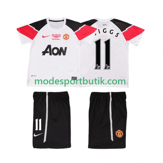 Manchester United Matchtröja GIGGS 11 Champions League 2012 Retro Tredje 2011 Kortärmad ,Fotbollsställ Barn