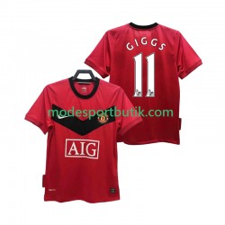 Manchester United Matchtröja GIGGS 11 2009 Retro Hemma 2010 Kortärmad ,Herr