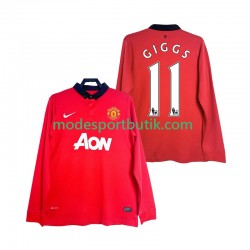 Manchester United Matchtröja GIGGS 11 2013 2014 Retro Hemma Långärmad ,Herr