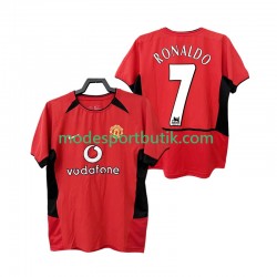 Manchester United Matchtröja RONALDO 7 Retro Hemma 2002 2004 Kortärmad ,Herr