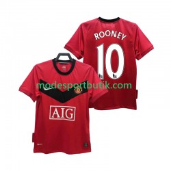 Manchester United Matchtröja ROONEY 10 2009 Retro Hemma 2010 Kortärmad ,Herr