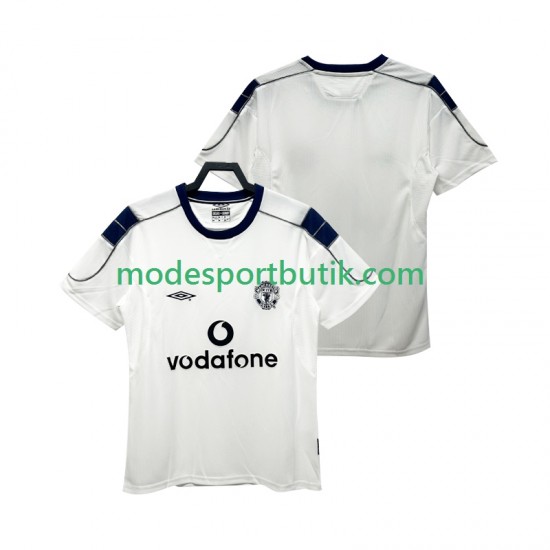 Manchester United Matchtröja 2000 2001 Retro Borta Kortärmad ,Herr